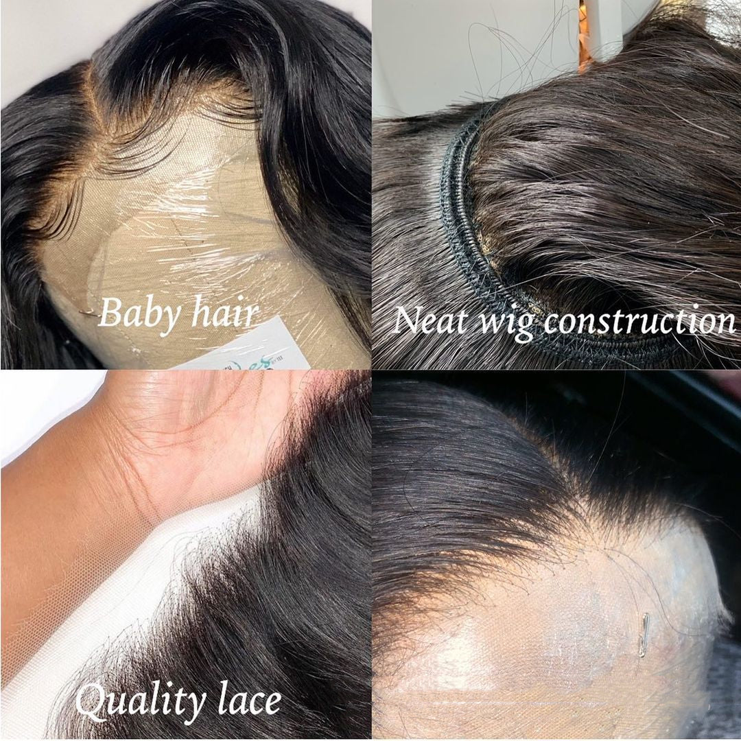Body Wave Human Hair Lace Front Wig - Natural Movement