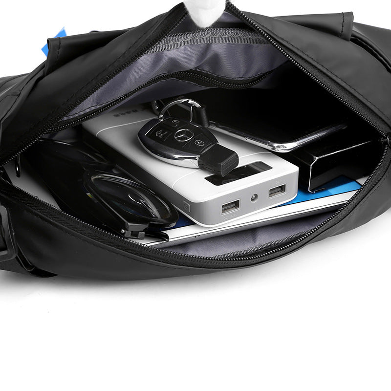 Shoulder Casual Slanted Chest Bag Nylon Breathable Popular Brand For Students Dark Blue Black Gray