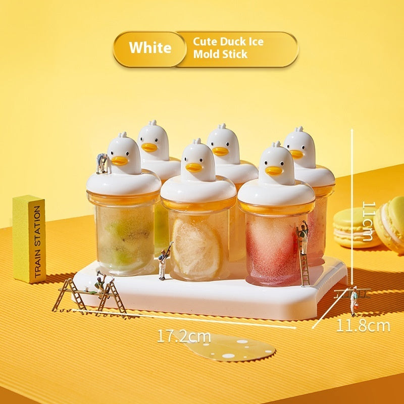 Homemade Ice Cream Mold Cartoon Popsicle Food Grade Ice Maker