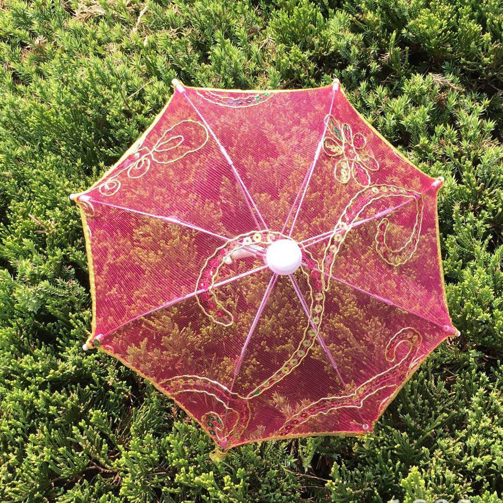 Mini Small Sized Lace Umbrella Embroidered Craft Umbrella Children's Performance Dancing Umbrella Scenic Spot Decoration Pocket Lace Small Umbrella