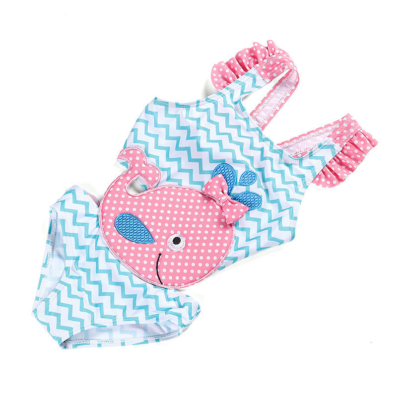 Baby Girls Swimwear Watermelon Swimsuit Swimming Beach Bathing Bikini Cute Summer One-piece Swimming Costume