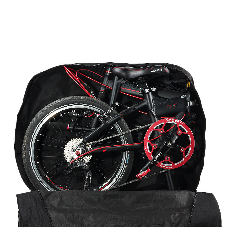 Folding Bicycle Portable Bag for Travel Luggage Case RK Series 14 16 20 26 Inch Black