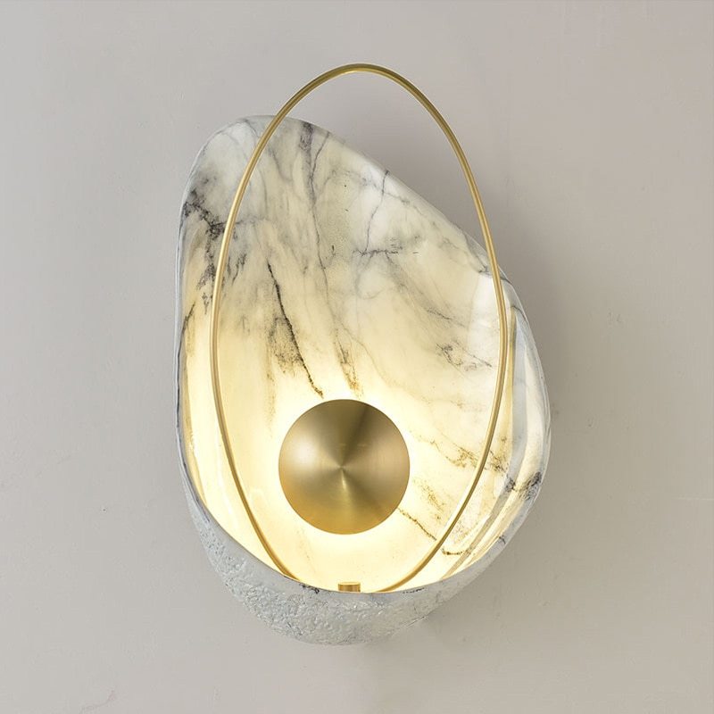 Shell Marble Wall Lamp - European Style LED Wall Sconce