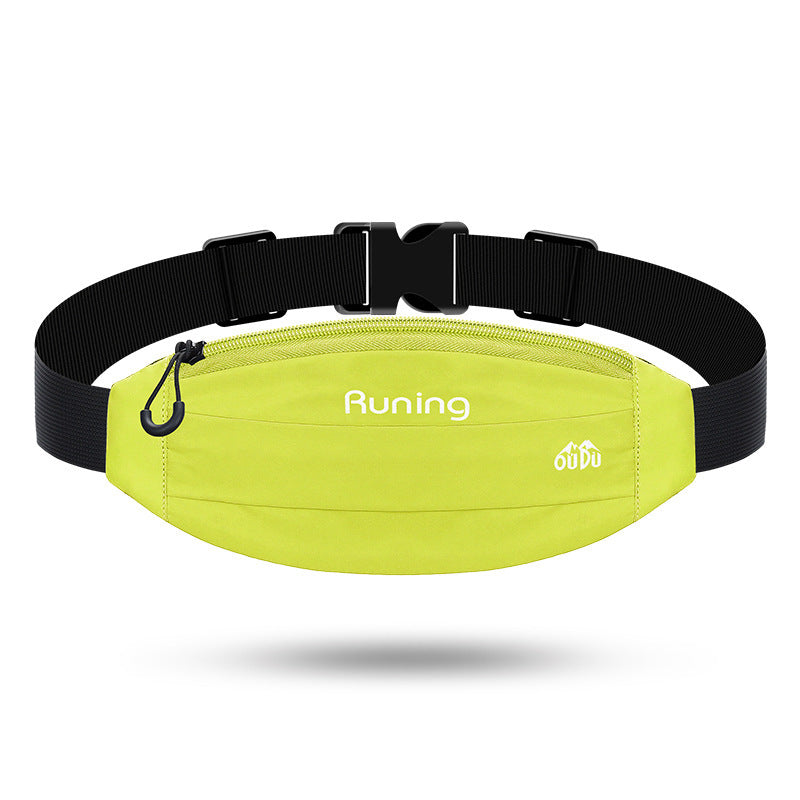 Unisex Night Running Reflective Waterproof Close Fitting Waist Bag For Outdoor Sports Ultralight Breathable Expandable