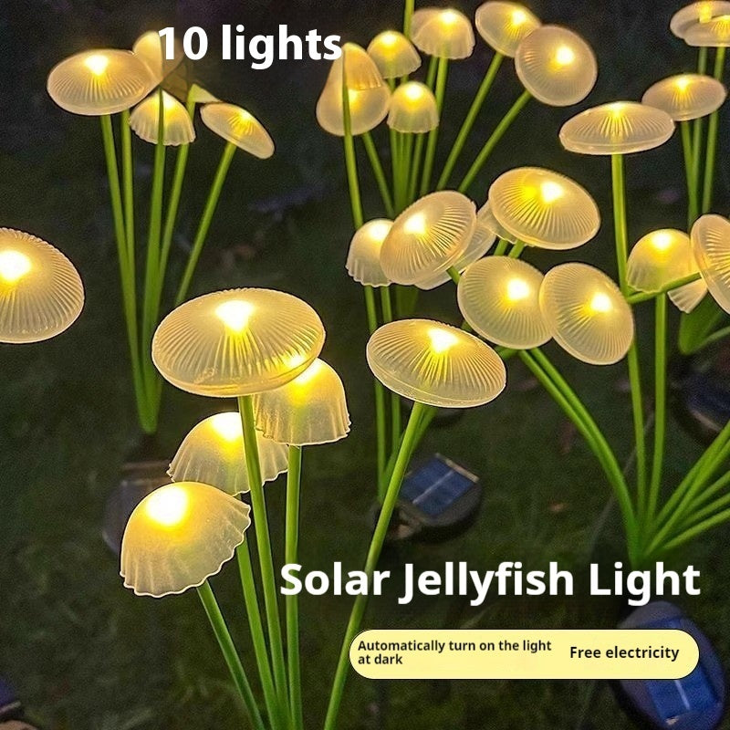 Solar Jellyfish Lamp Garden Balcony Decoration Mushroom Floor Outlet Lawn Lamp