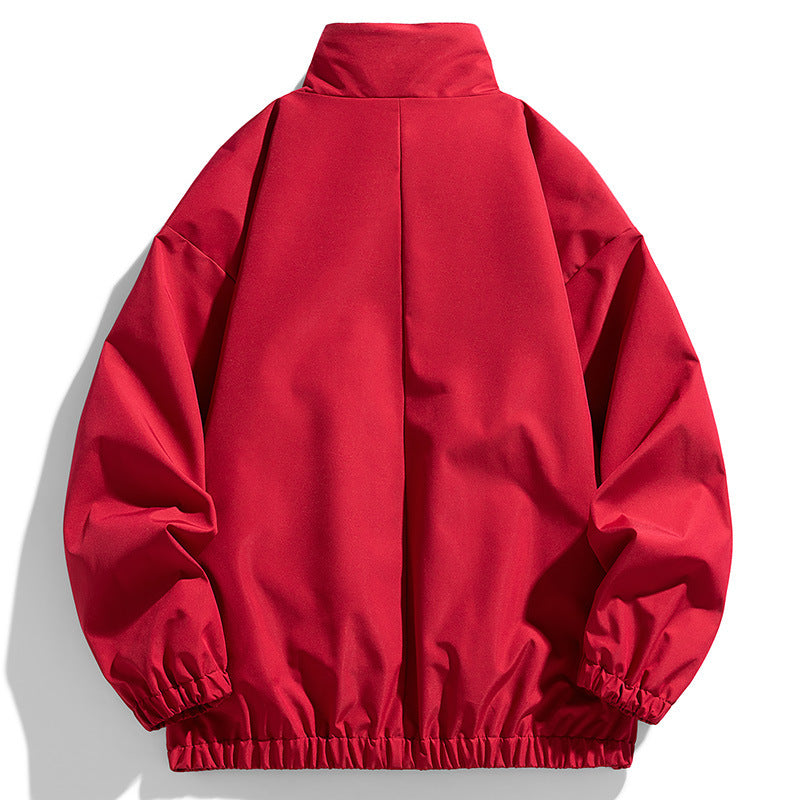 Double-sided Autumn Stand Collar Jacket For Men