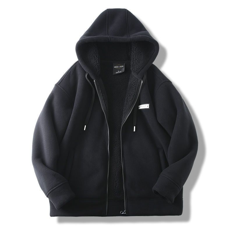 Polar Fleece Jacket Winter Men's Fleece-lined Thickened