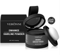 Hairline powder concealer compact with puff, shade Dark Gray.