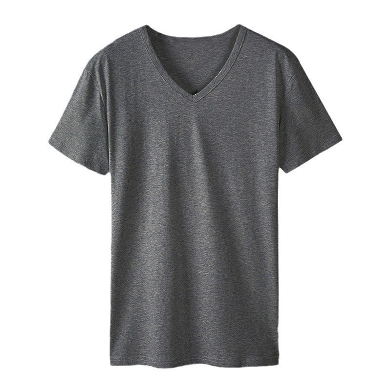 Men's Wear V-neck T-shirt Sports Quick-drying Running Workout Short Sleeve