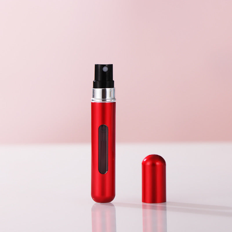 Perfume Sub-bottles Color Direct Charging Aluminum Perfume Bottle Press Head Portable Travel Split Liquid Spray Bottle