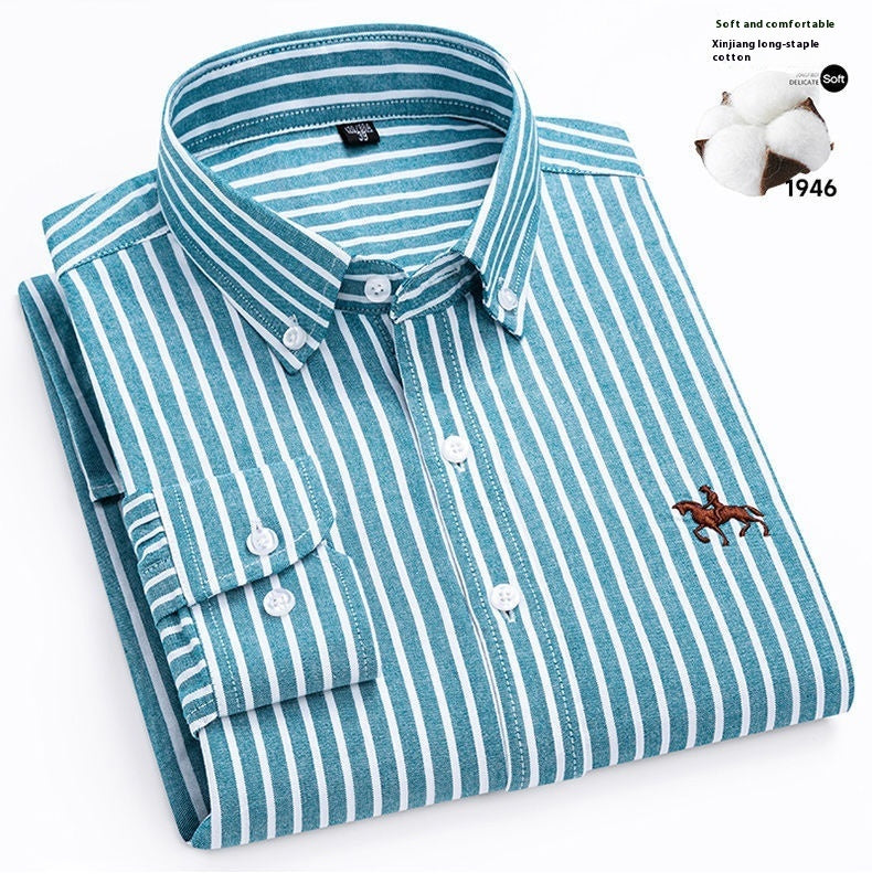 Men's Cotton Long-sleeved Casual Shirt