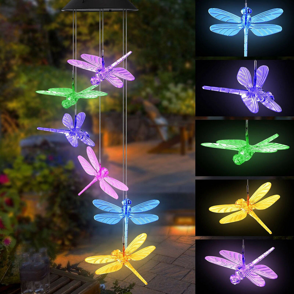Solar Wind Chime Light - LED Garden Decoration with Musical Chimes