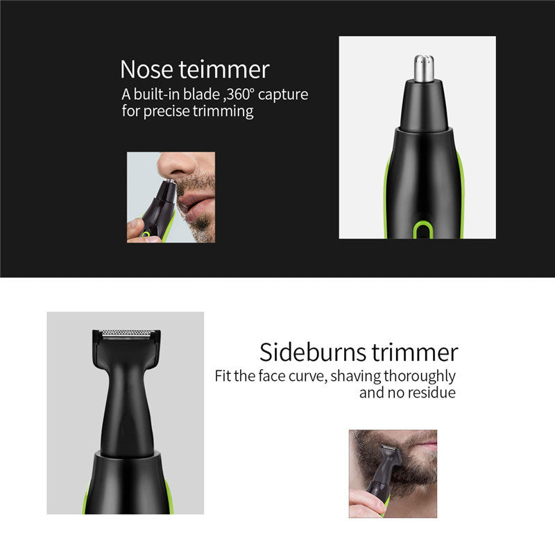 Five-In-One Nose Hair Trimmer Kit With Ear Hair Trimmer Razor Beard Trimmer And Fashion Blade