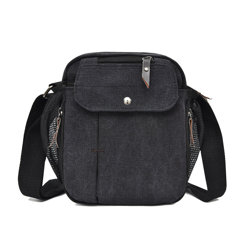 Casual Small Crossbody Korean Style Canvas Shoulder Bag For Men Urban Minimalist Design