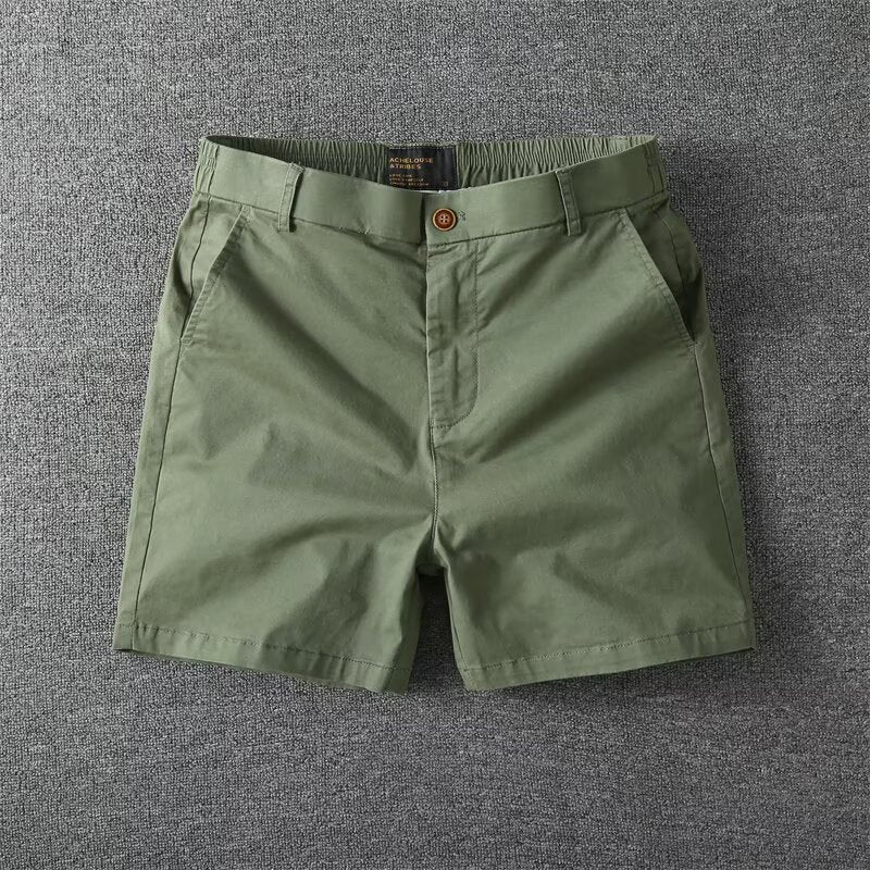 Men's Casual Slim Fit Straight Cargo Shorts