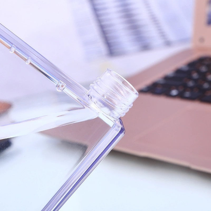 Fall Proof and Leak Proof Flat Sports Bottle 500ml BPA Free Durable Plastic Water Bottle for Travel