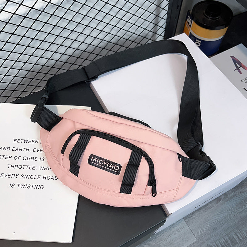 Personalized Hip Hop Street Style Workwear Chest Bag Canvas Shoulder Crossbody With Sandwich Pocket For Daily Use