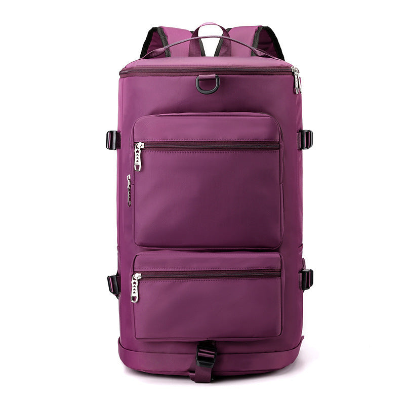 Unisex Large Capacity Dry Wet Separation Fitness Backpack For Travel And Short Distance Luggage Bag
