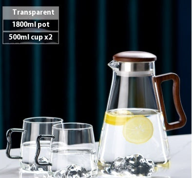 Household Borosilicate Glass Cold Water Bottle Large Capacity