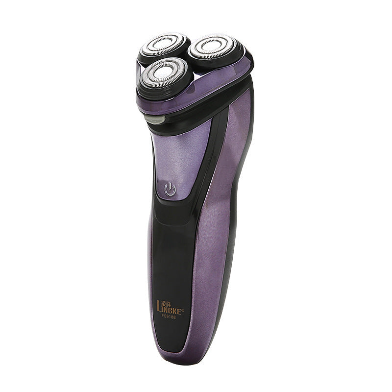 Electric Men's Shaver - Fully Washable USB Rechargeable Car Adapter