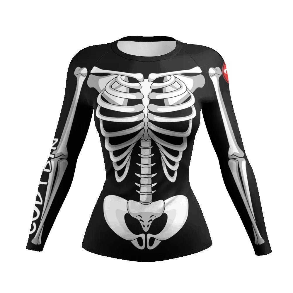 Women's Slim Fit Long Sleeve Workout Top for Running Fitness and Gym Exercise Clothing