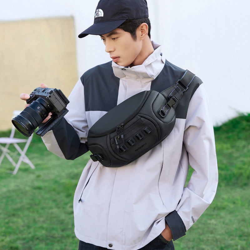 Waterproof Oxford Camera Bag Fashion Shoulder Chest Bag For DSLR Vidicon Gear Unisex Carrying Bag For Men And Women