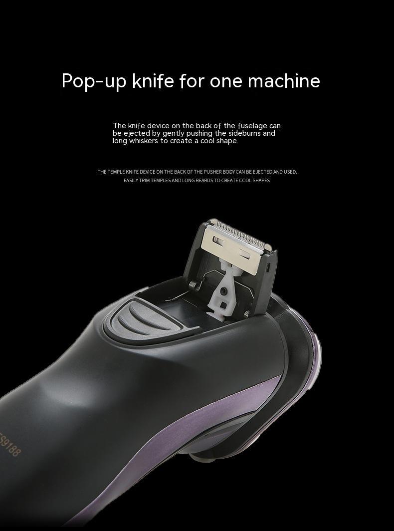 Electric Men's Shaver - Fully Washable USB Rechargeable Car Adapter