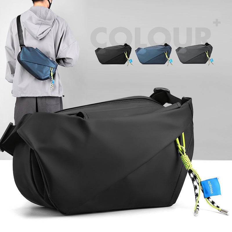 Shoulder Casual Slanted Chest Bag Nylon Breathable Popular Brand For Students Dark Blue Black Gray