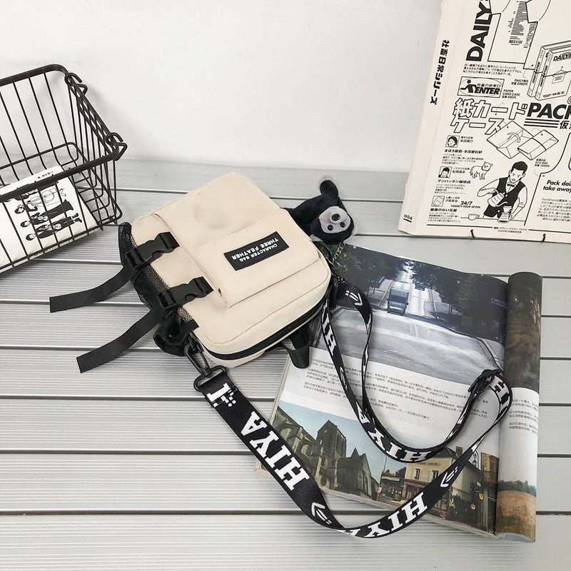 Mens Trendy Nylon Shoulder Bag Breathable Casual Street Style Available In Black Blue Yellow White