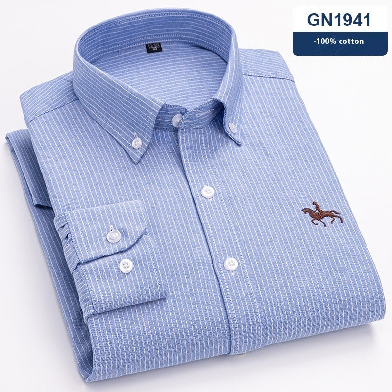 Men's Cotton Long-sleeved Casual Shirt