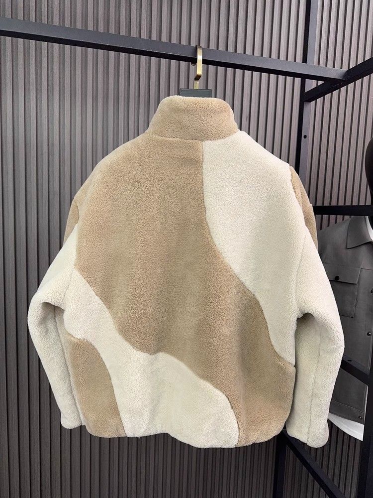 Autumn And Winter Men's Fashion Collar Contrast Coat