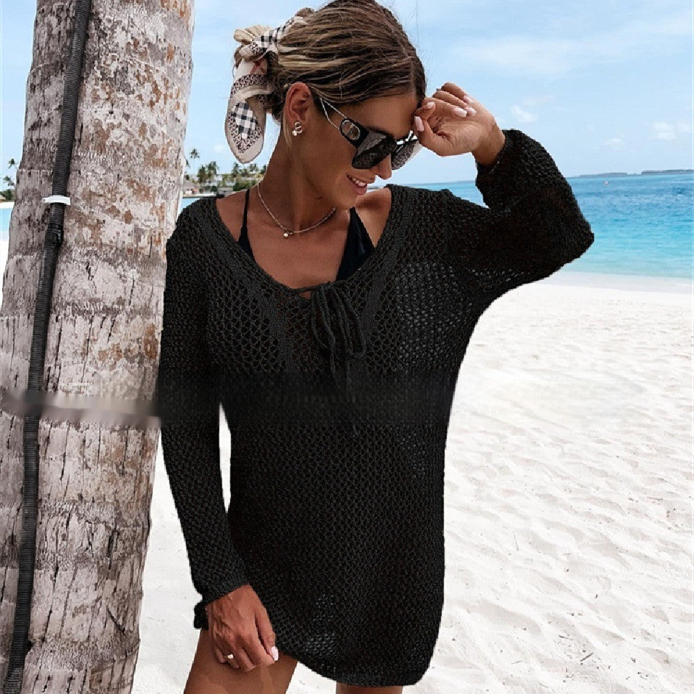 Women's Fashion New Hollow Beach Cover-up