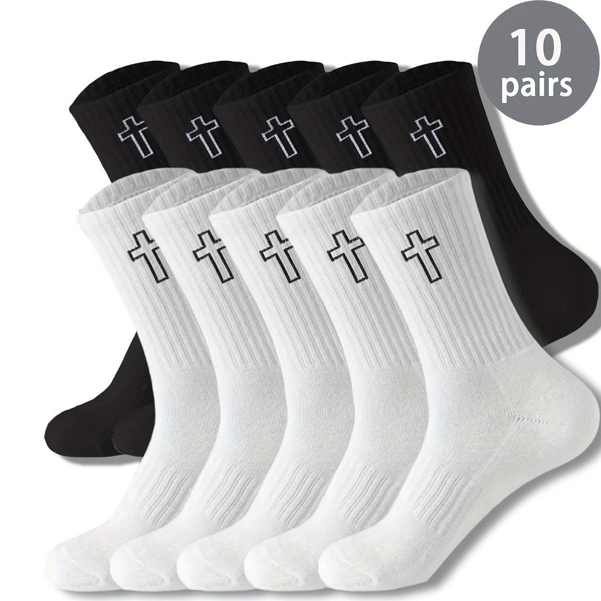 Men's Sweat Absorbing And Deodorant Sports And Leisure Mid-calf Socks