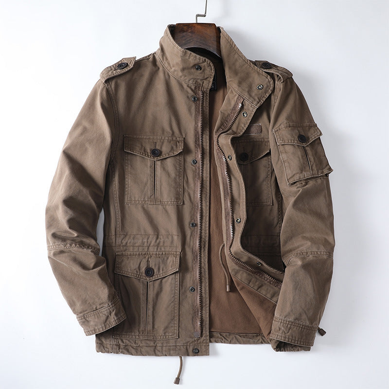 Casual Youth Jacket Loose Zip Men's Coat