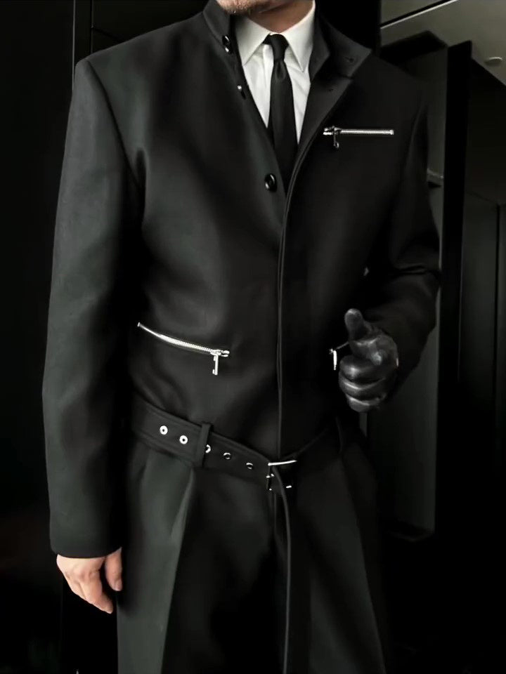 Black Biker Long Sleeve Jacket