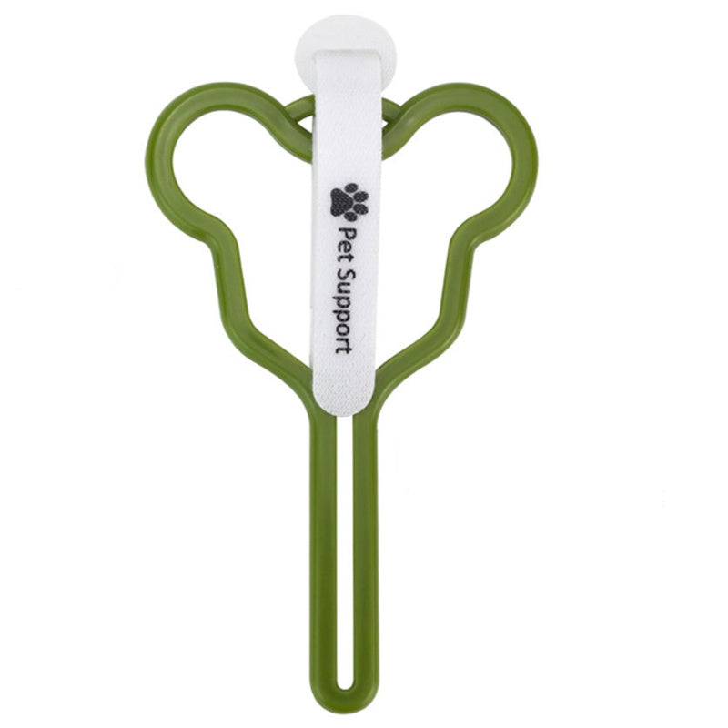 Pet Poop Bag Holder Hands Free Fixed Clip For Cat And Dog Walking Dispenser Velcro Random Color