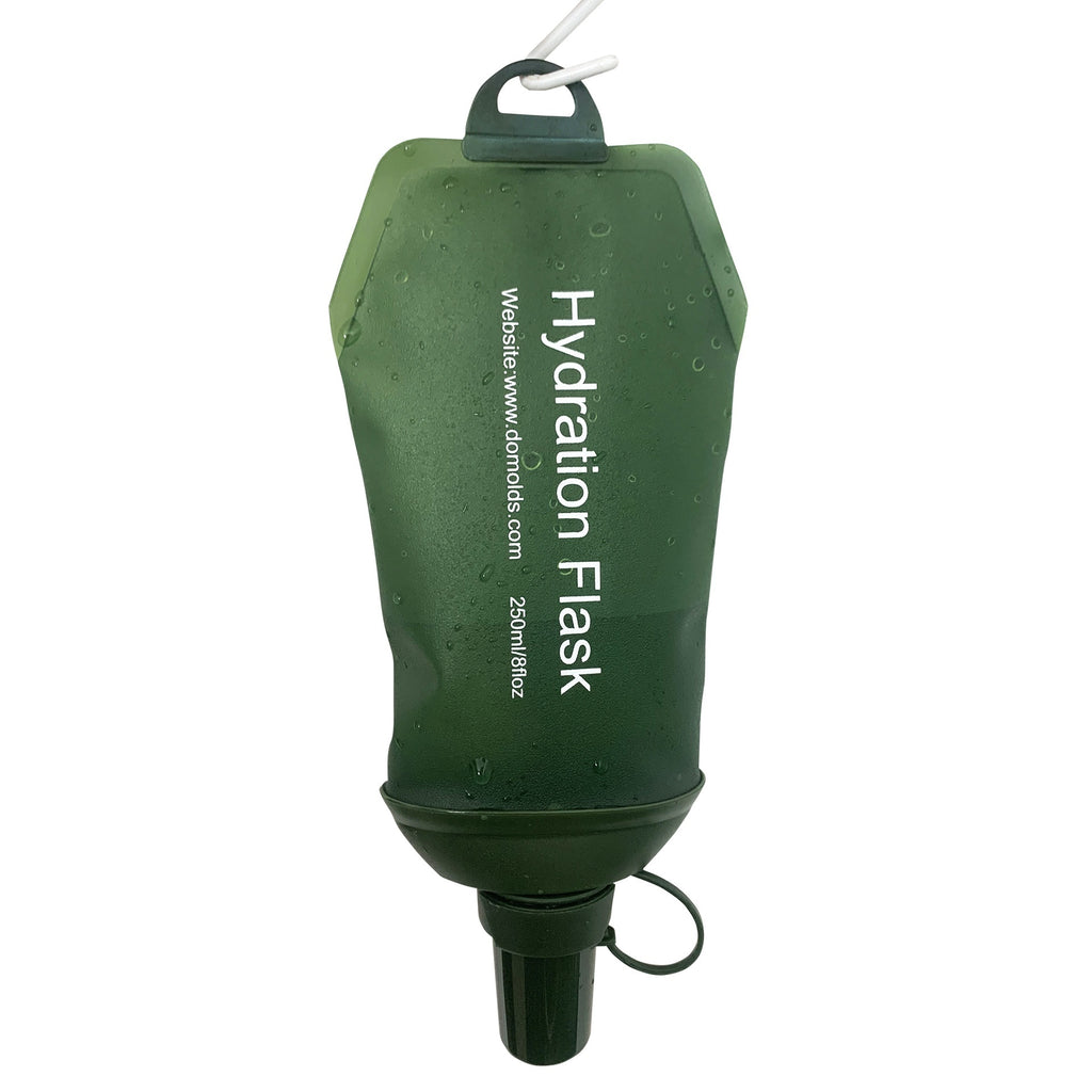 Sports Soft Water Bag Bottle Army Green 150ml 250ml 500ml Reusable Hydration Bottle for Outdoor Activities