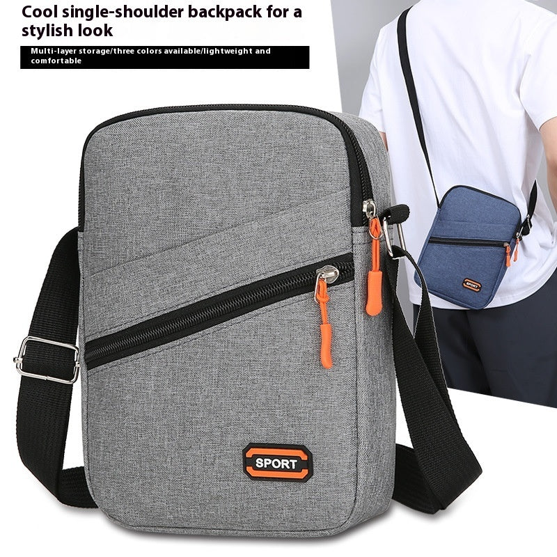Ultra Light Crossbody Commuter Bag For Leisure Travel In Oxford Cloth Urban Simplicity With Silver Gray Black Navy