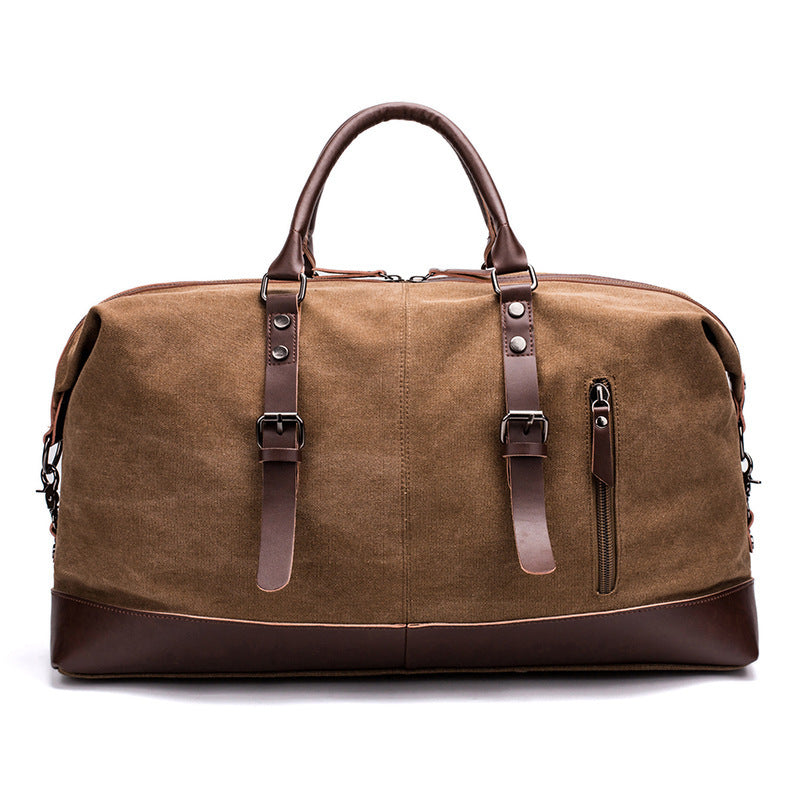 Canvas Traveling Bag Men's Travel Fitness Large Capacity Tote