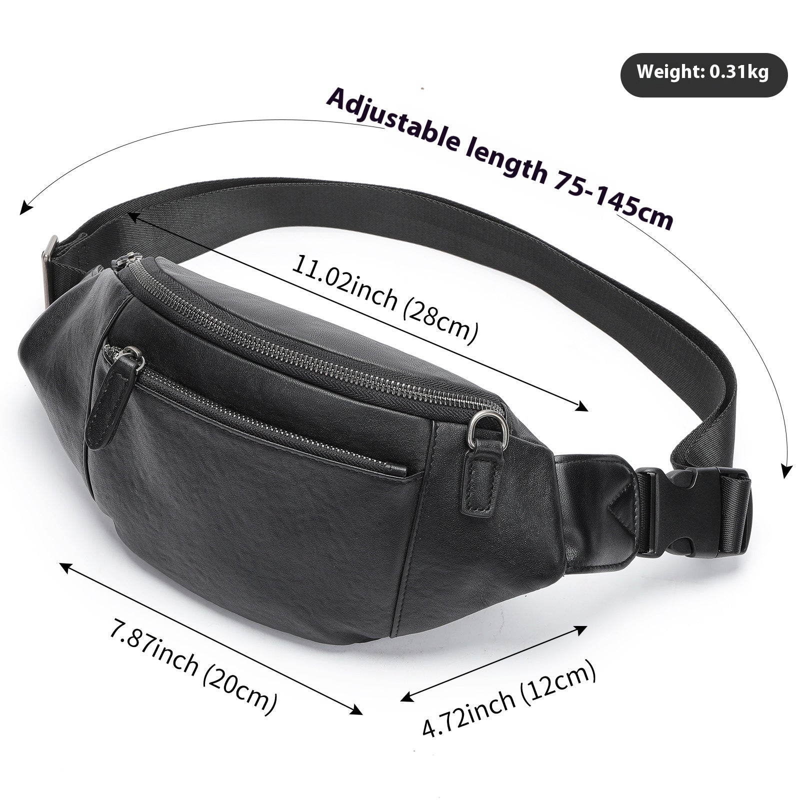 Leather Messenger Bag For Men Genuine First Layer Cowhide Leather Multi Functional Shoulder Chest Bag For Travel