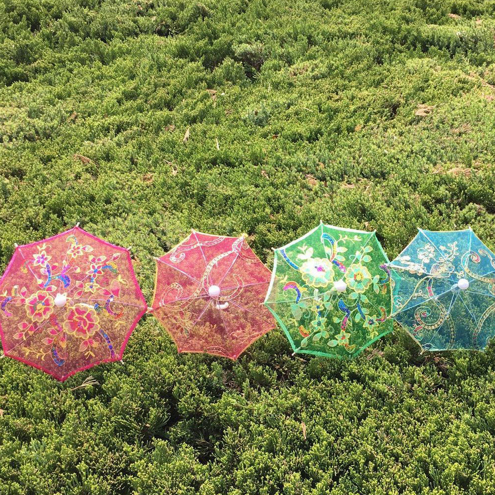 Mini Small Sized Lace Umbrella Embroidered Craft Umbrella Children's Performance Dancing Umbrella Scenic Spot Decoration Pocket Lace Small Umbrella