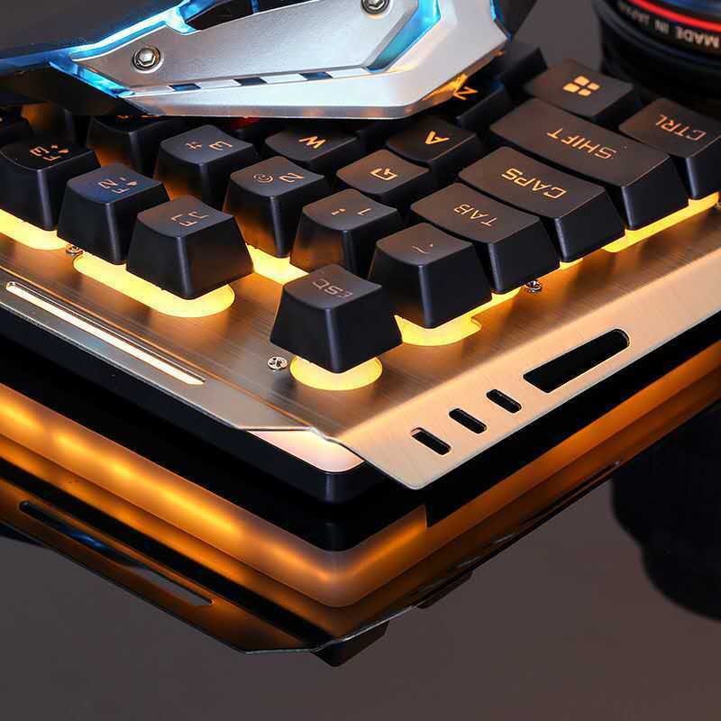 Wired Gaming Keyboard and Mouse Set - RGB Backlit for PC Desktop Laptop