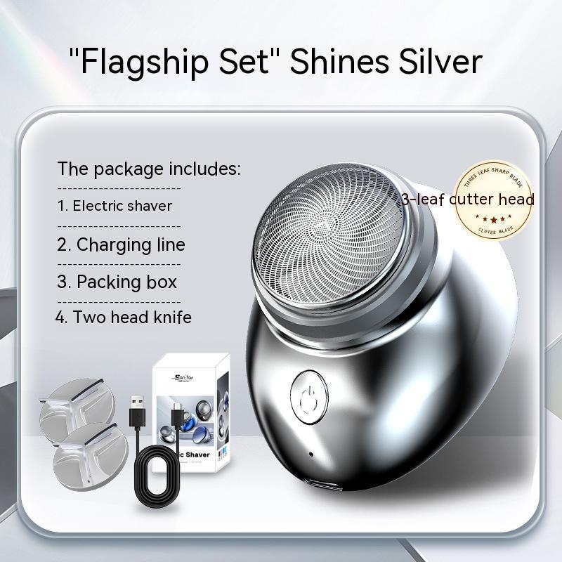 Men's USB Rechargeable Portable Mini Electric Shaver - Travel Size