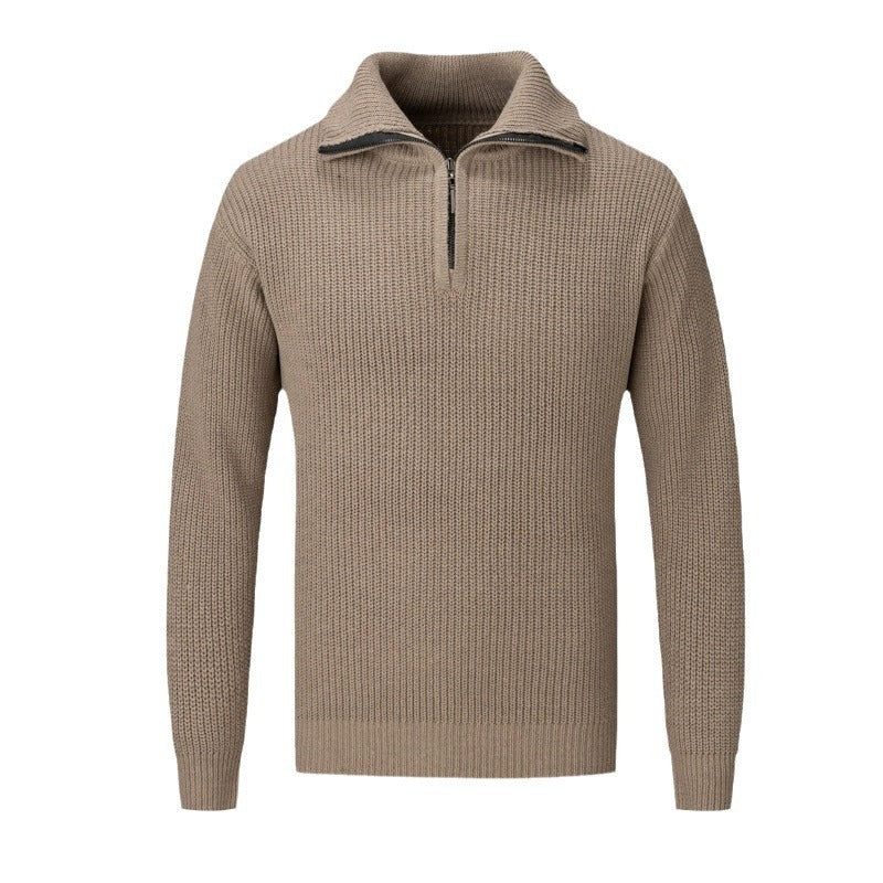 Men's Autumn And Winter Loose High-grade Solid Color