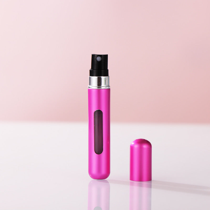 Perfume Sub-bottles Color Direct Charging Aluminum Perfume Bottle Press Head Portable Travel Split Liquid Spray Bottle