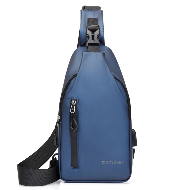 Men's Chest Bag Crossbody Backpack Tactical Casual Sports Function Oblique Shoulder Fashion