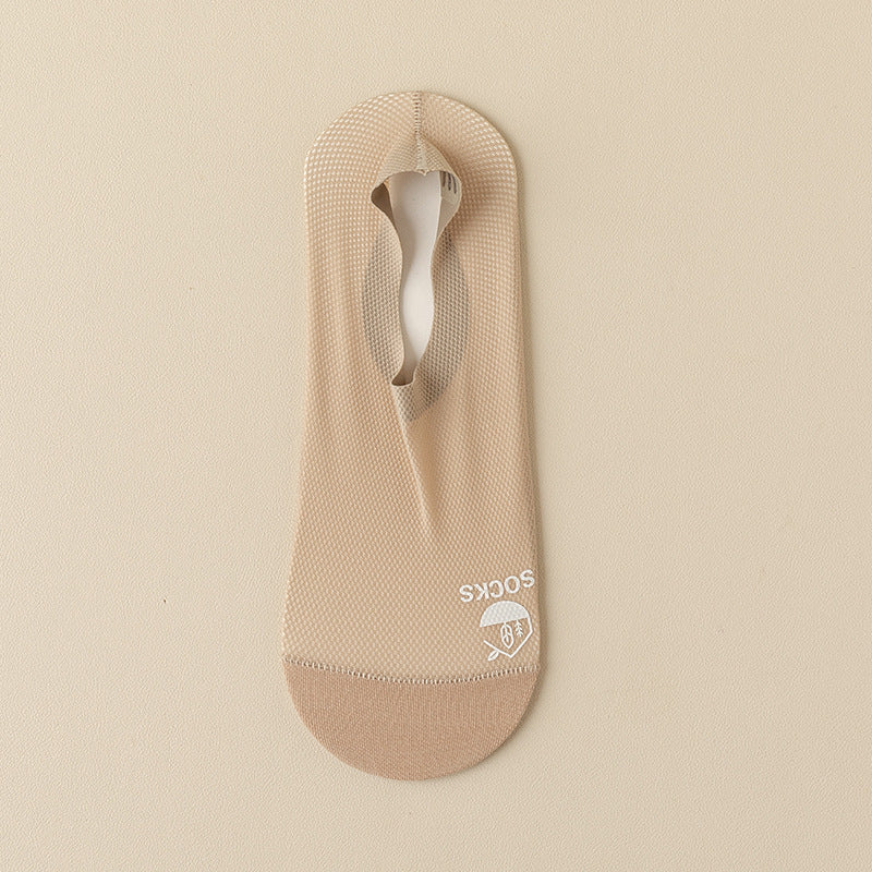 Men's Thin Invisible Socks Cotton Bottom Deodorant And Sweat-absorbing