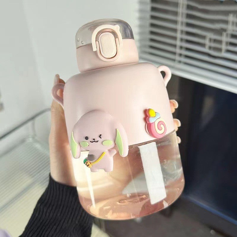 Girls' Cute Portable Sports Water Bottle - BPA-Free Hydration