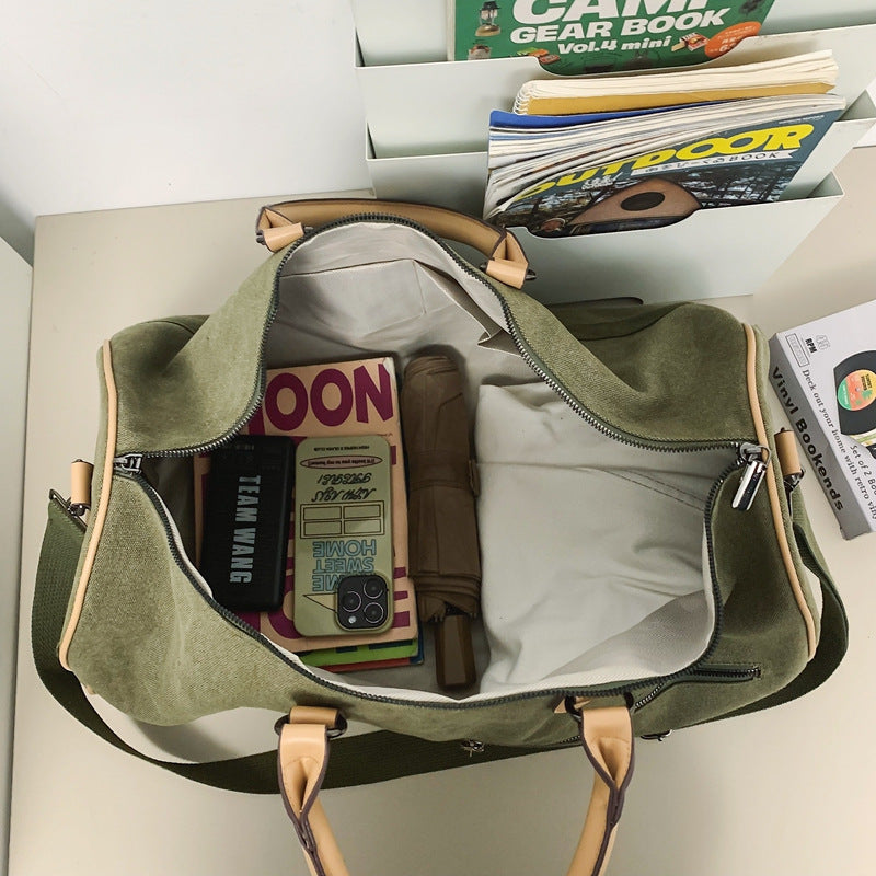 Large Capacity Fitness Unisex Nylon Messenger Bag Dry Wet Separation Lightweight Urban Style For Short Distance Use