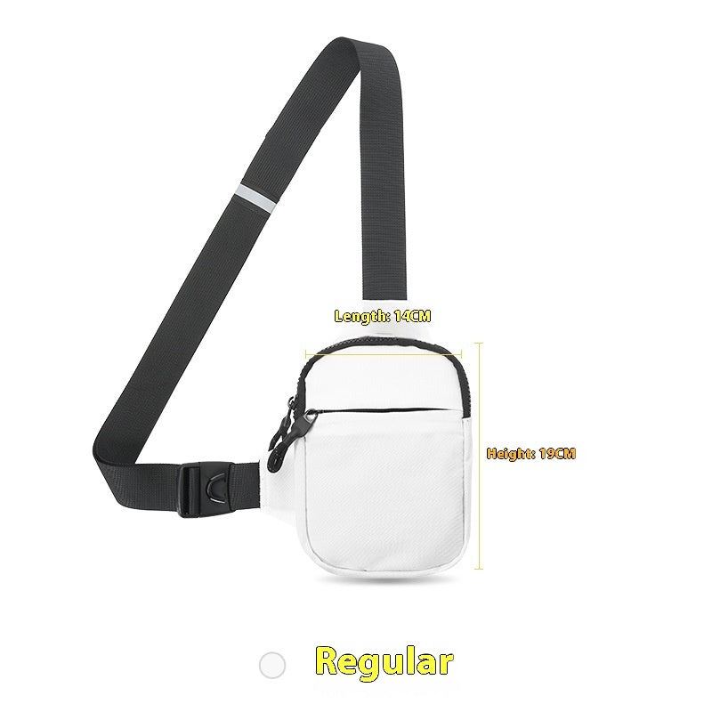 Crossbody Phone Bag Waist Bag Mini Fashion Shoulder Bag Waterproof Ultra Light Polyester For Daily Use